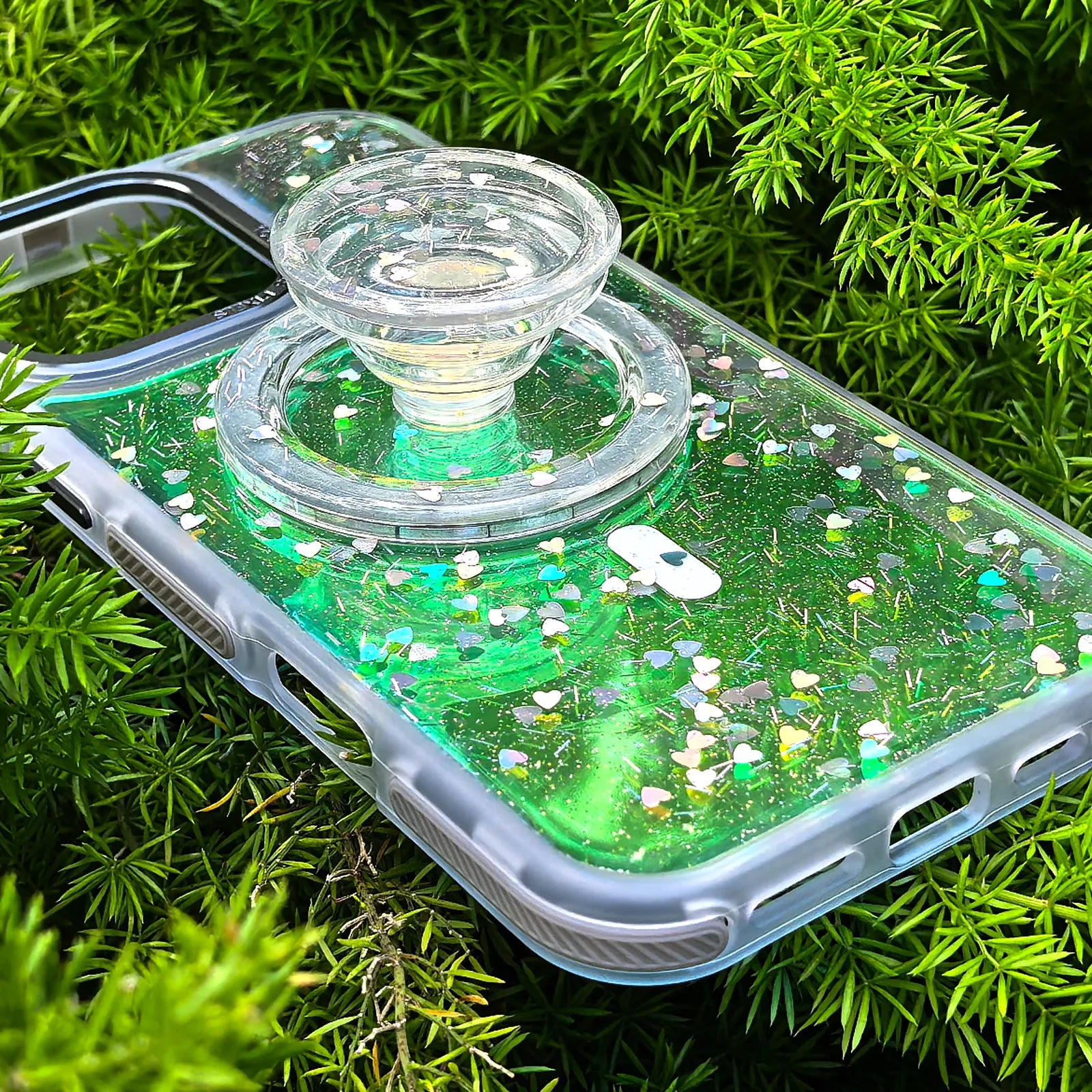 Love Light Blue Phone Case MagSafe Grip Set