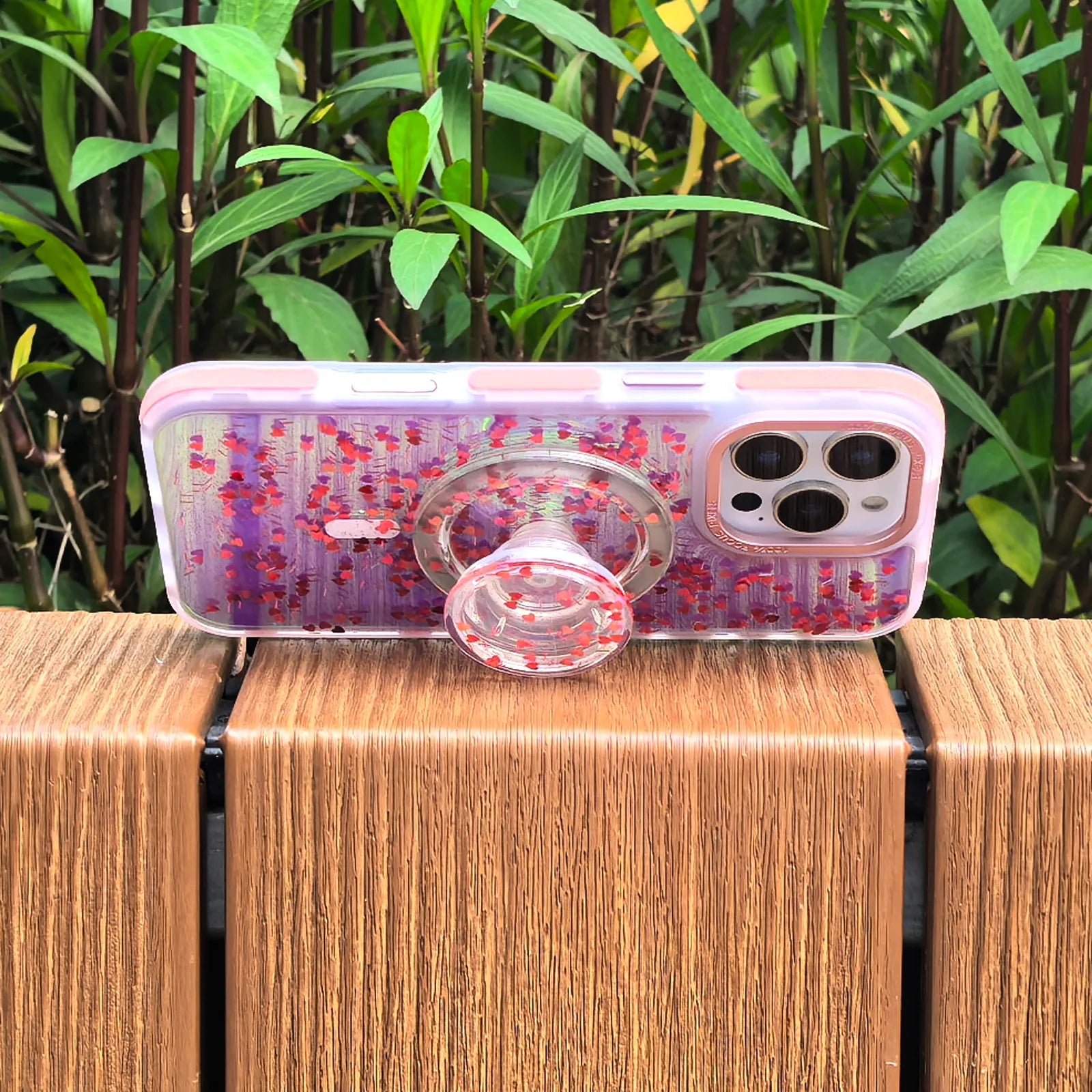 Love Rose Red Phone Case MagSafe Grip Set