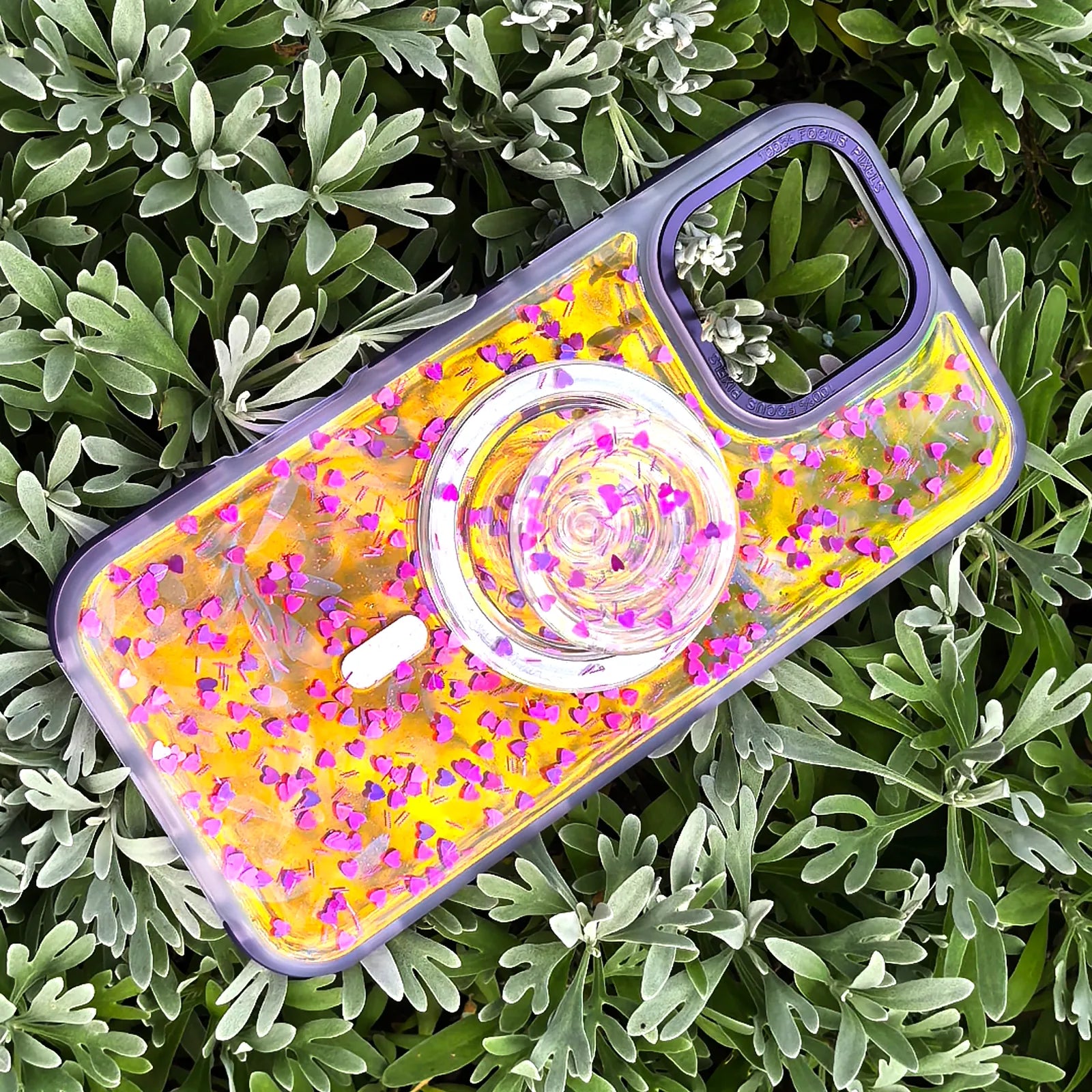 Love Purple Phone Case MagSafe Grip Set