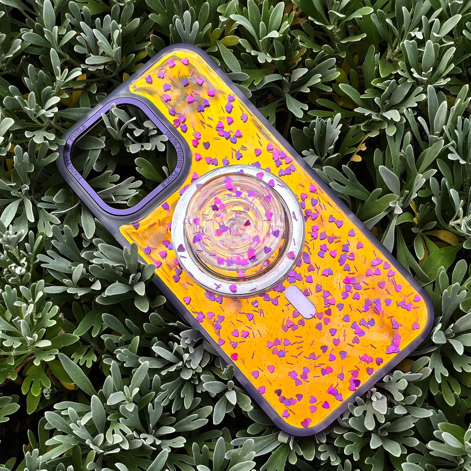 Love Purple Phone Case MagSafe Grip Set