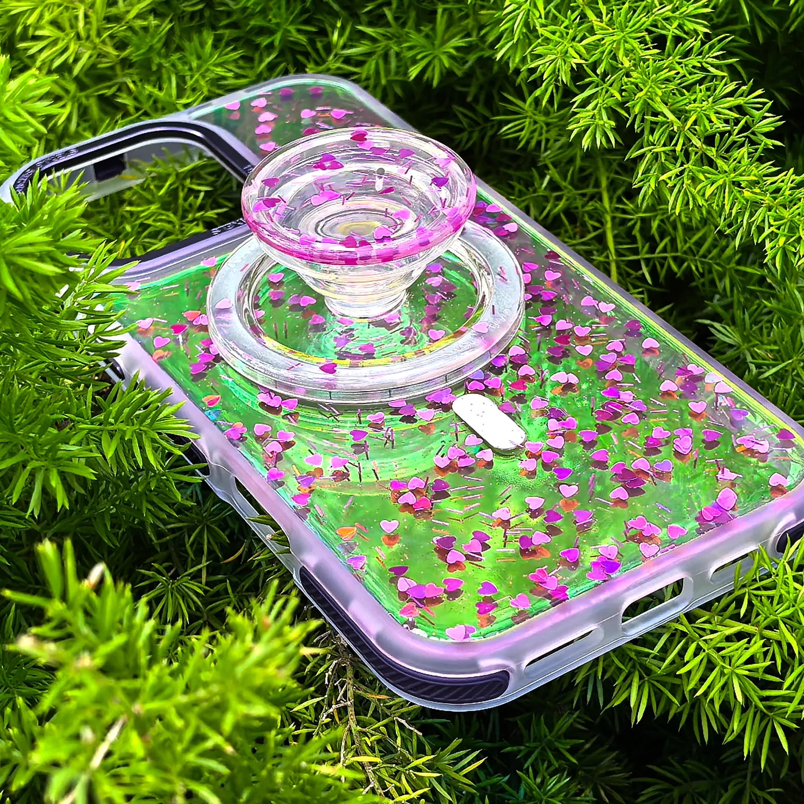 Love Purple Phone Case MagSafe Grip Set