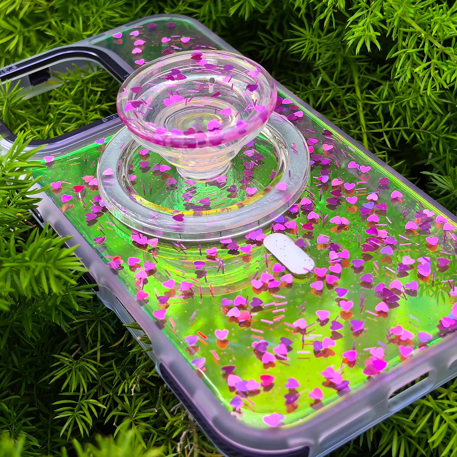 Love Purple Phone Case MagSafe Grip Set