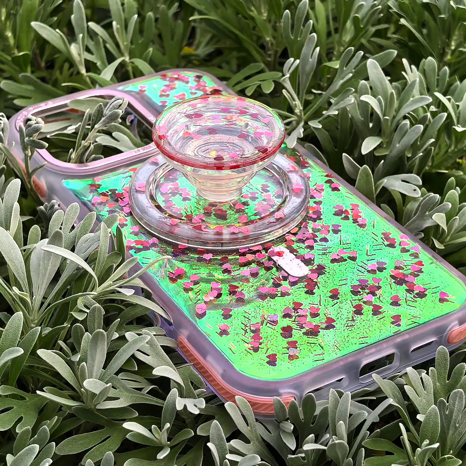 Love Rose Red Phone Case MagSafe Grip Set