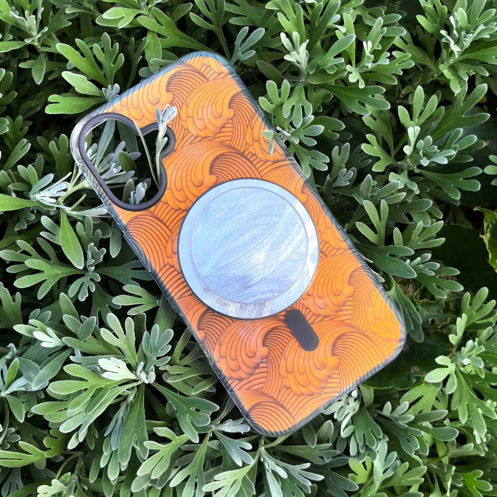 Sea Whisper Grey Phone Case MagSafe Grip Set