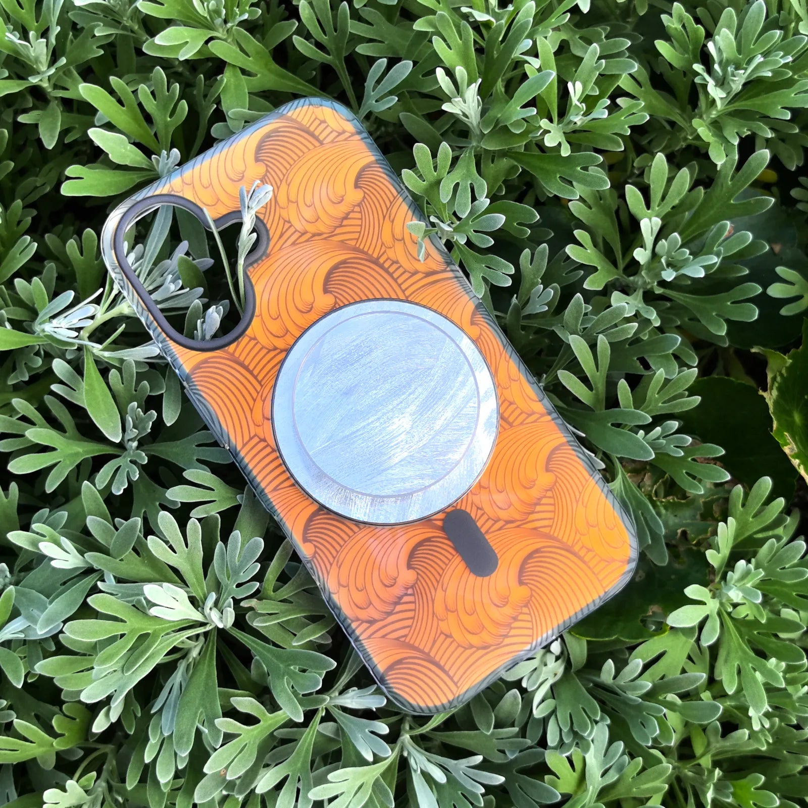 Sea Whisper Grey Phone Case MagSafe Grip Set