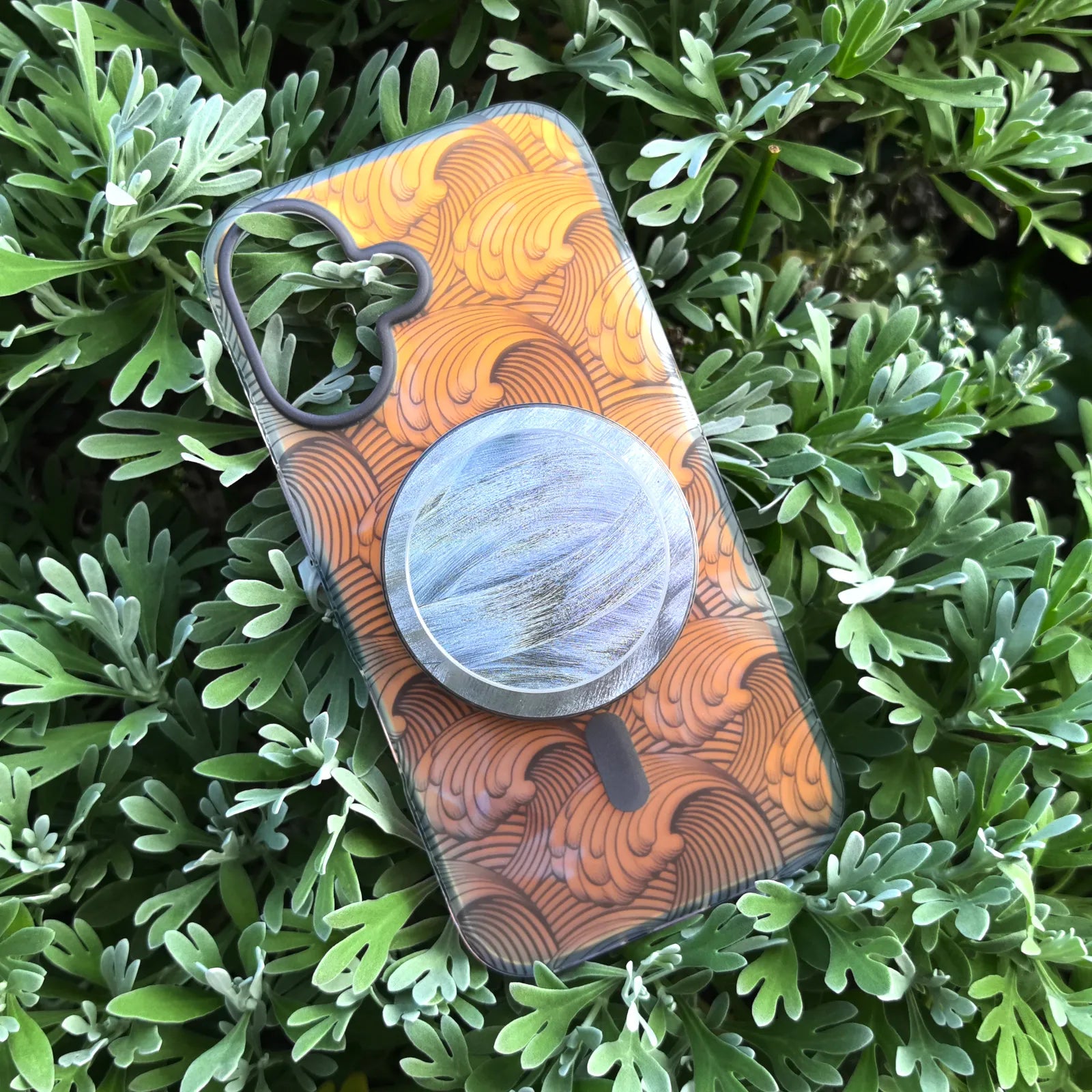 Sea Whisper Grey Phone Case MagSafe Grip Set