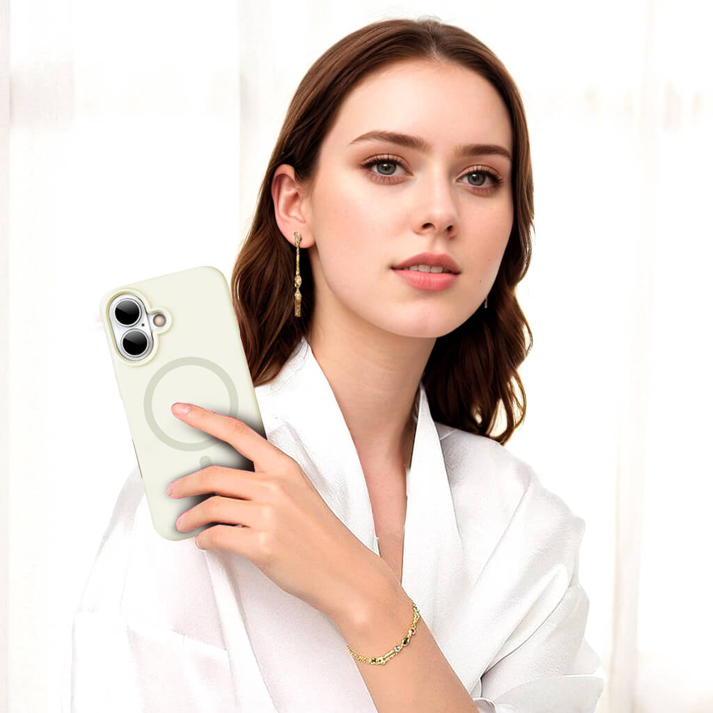 Beige Solid Color Phone Case