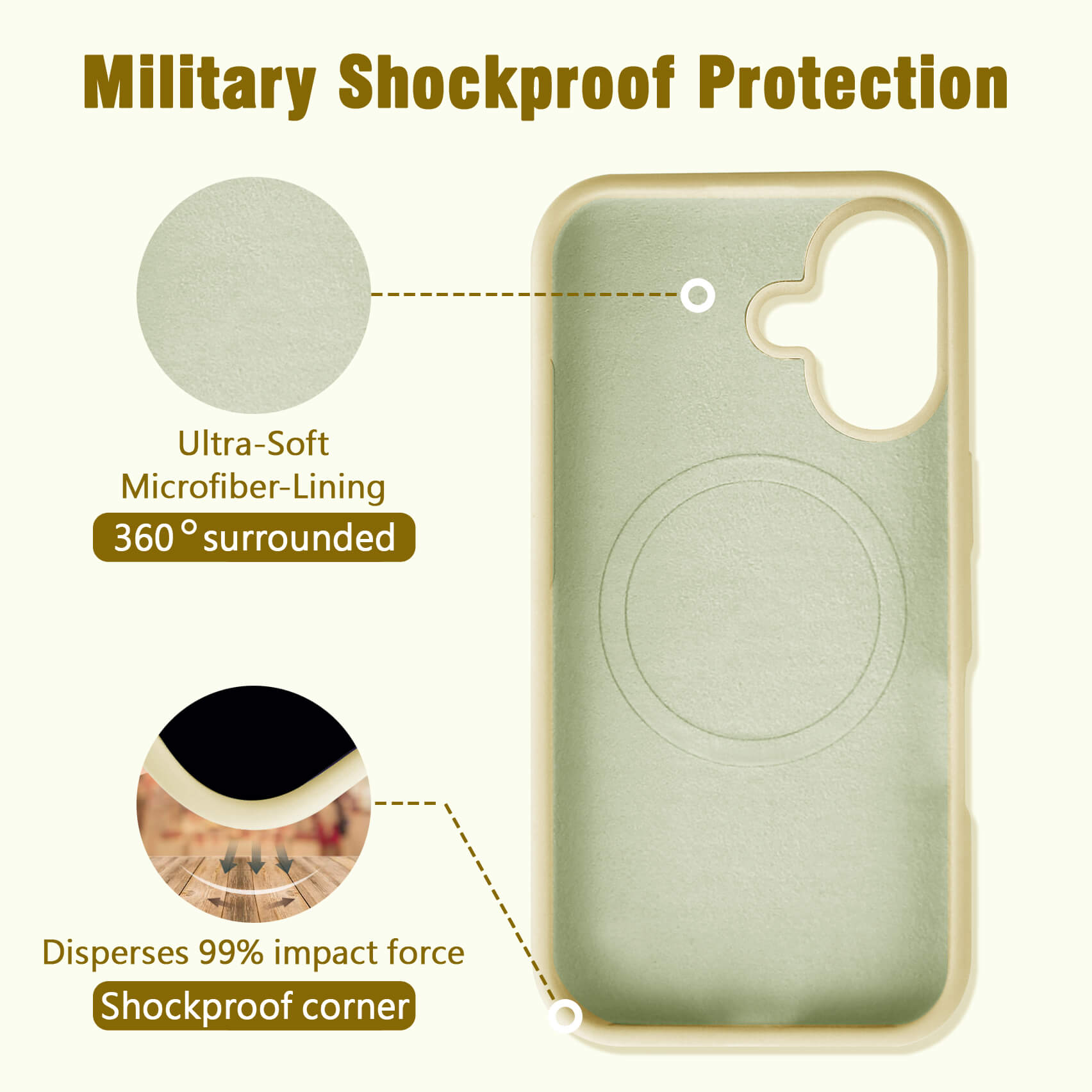 Coffee Solid Color Phone Case