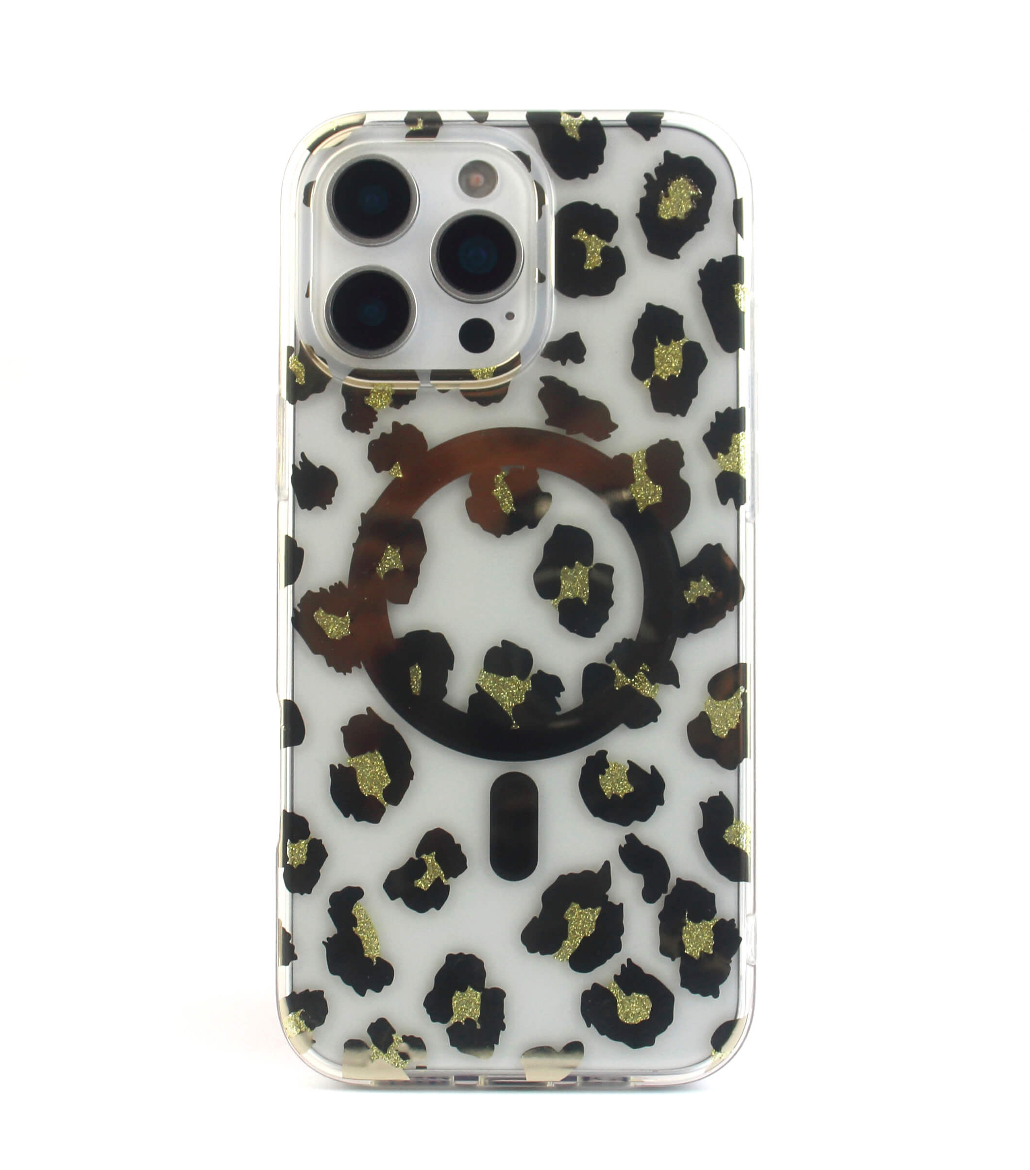 Leopard Gold Phone Case MagSafe Grip Set
