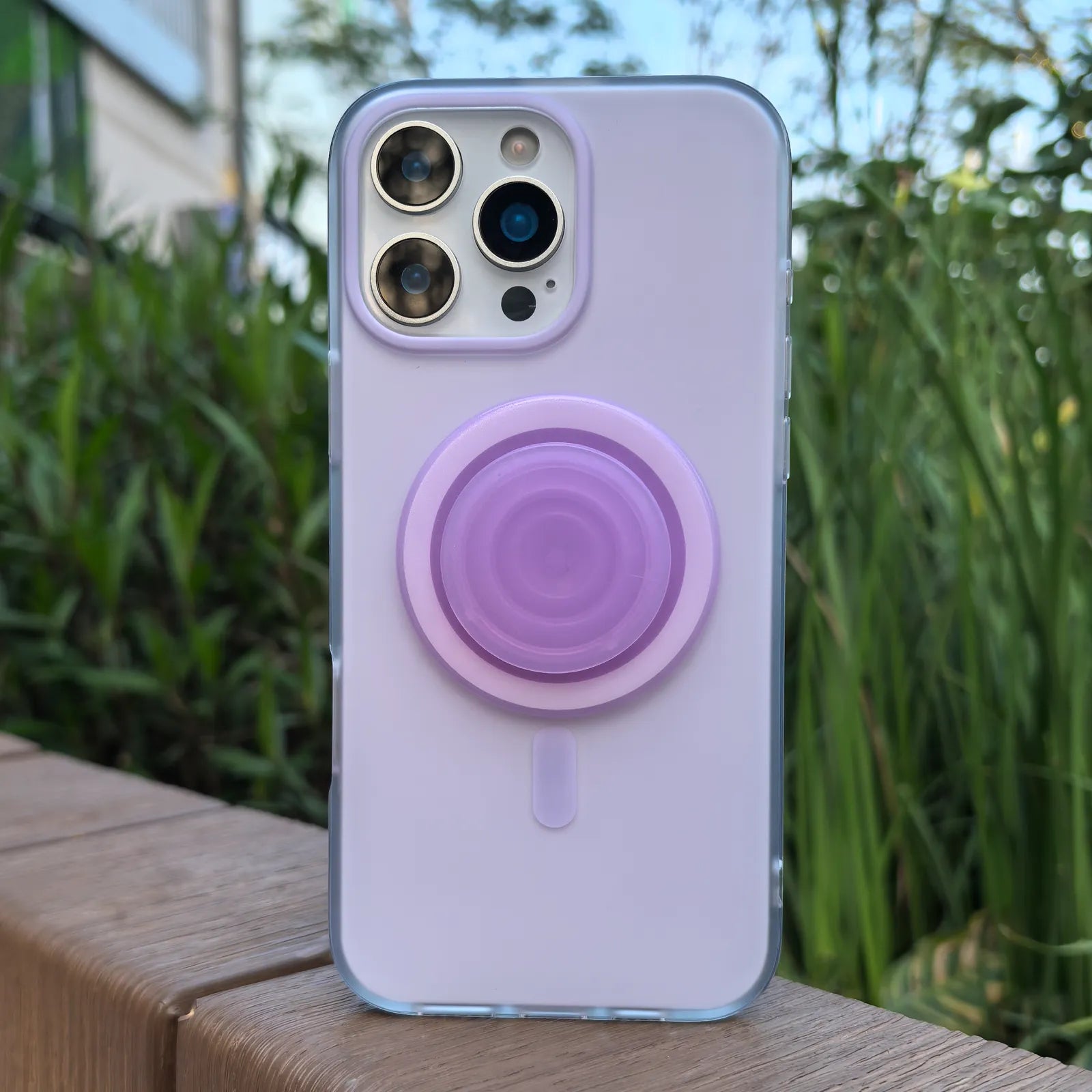 Purple Phone Case MagSafe Grip Set