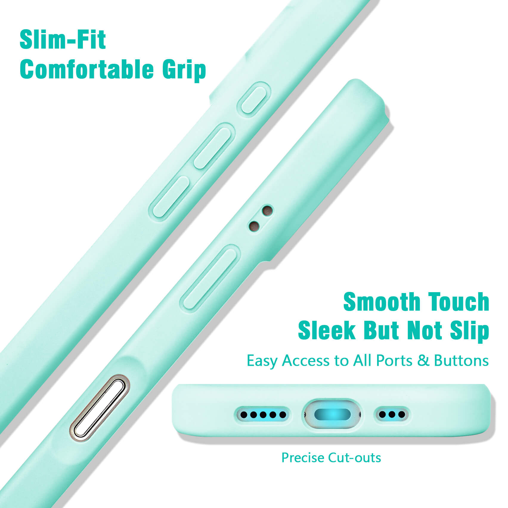 Light Blue Solid Color Phone Case