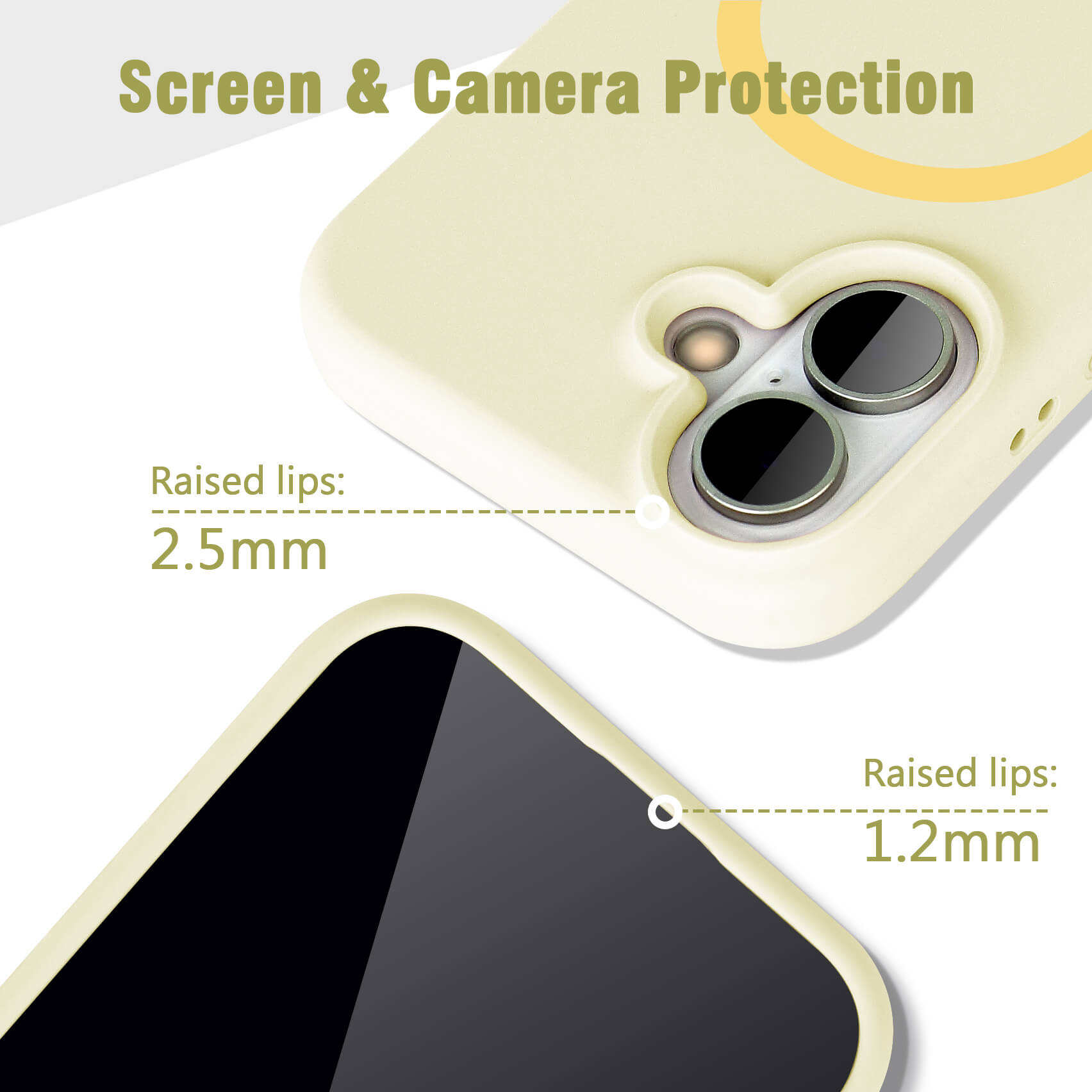 Light Yellow Solid Color Phone Case