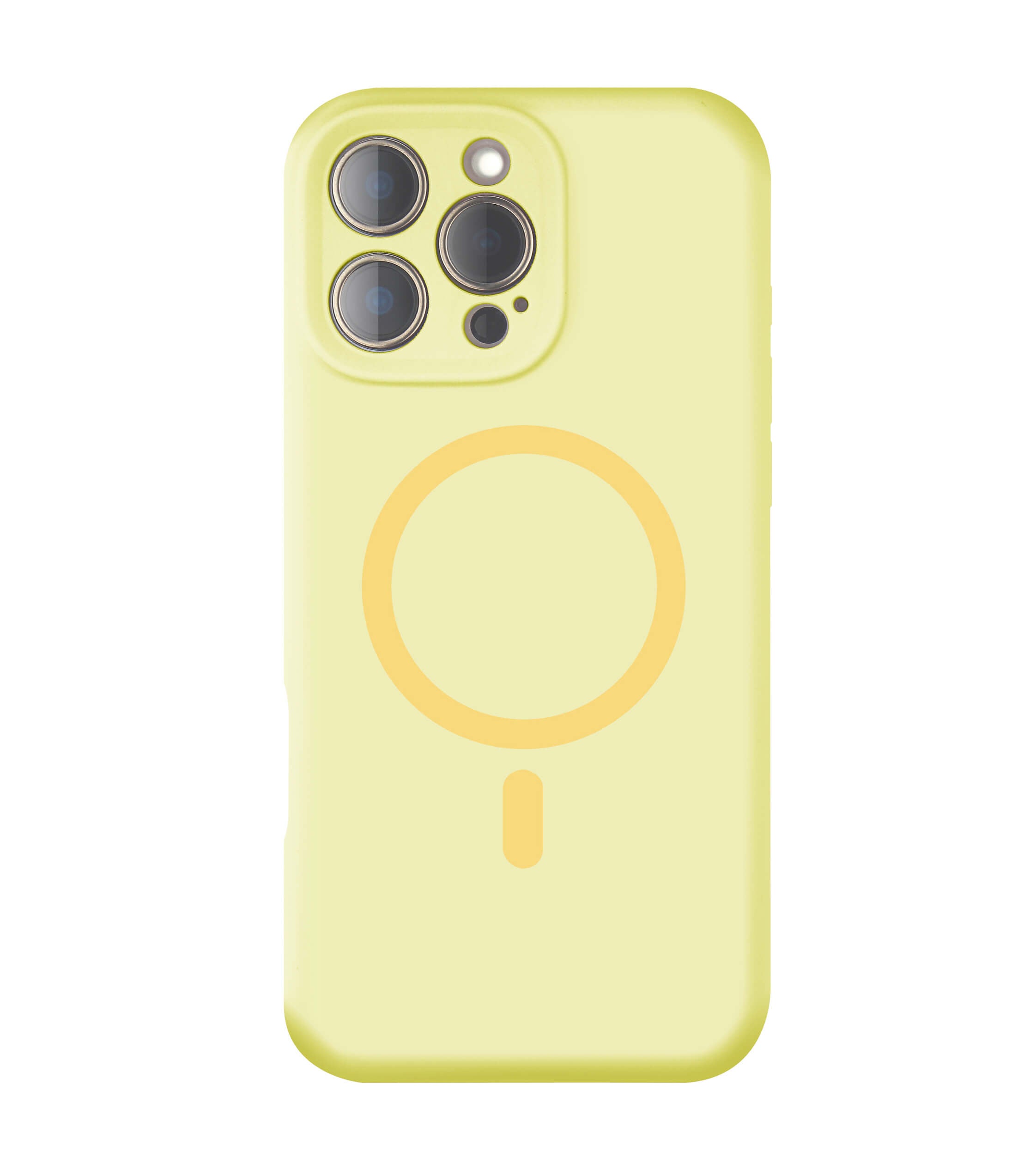 Light Yellow Solid Color Full Cover Phone Case