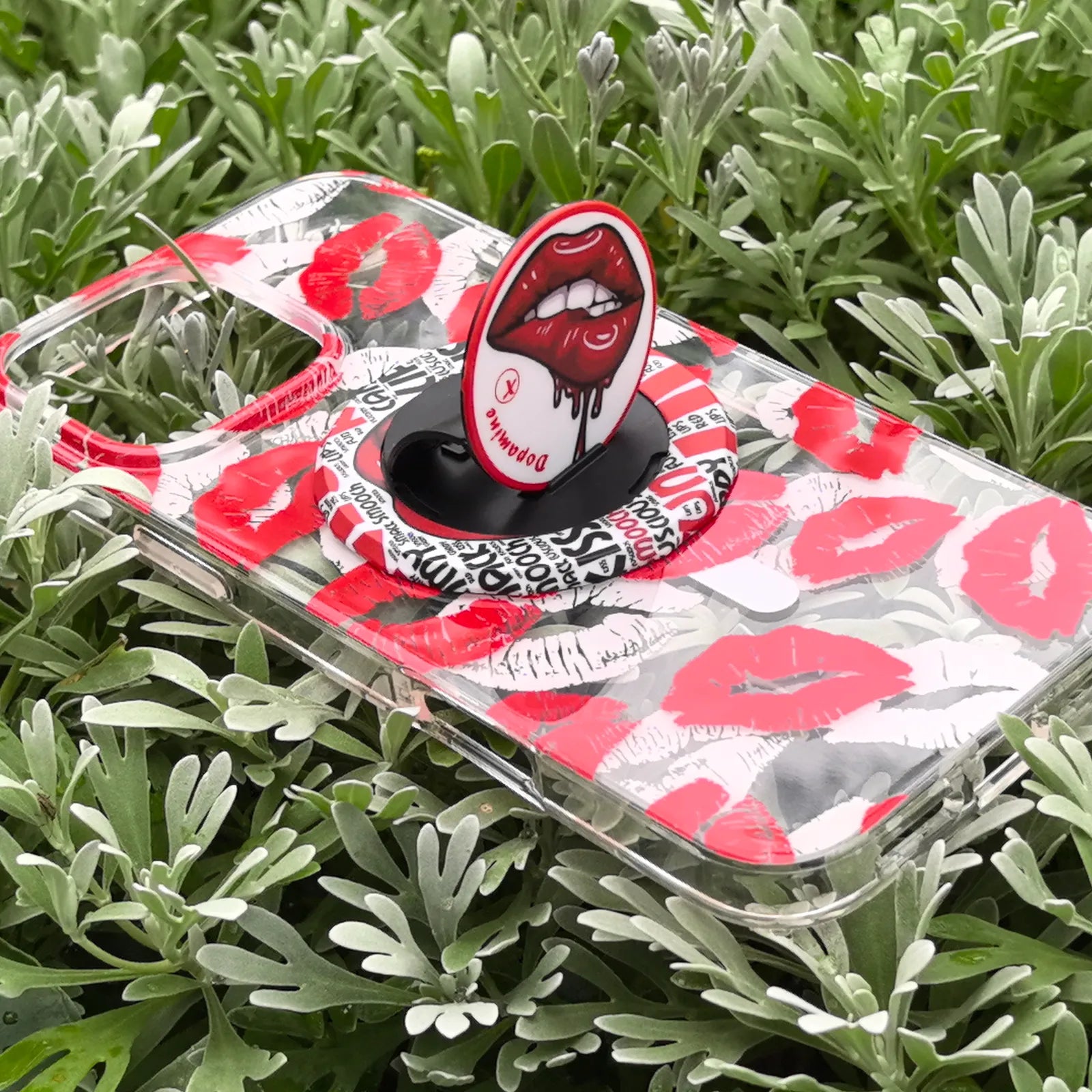 Lip Red Phone Case MagSafe Grip Set