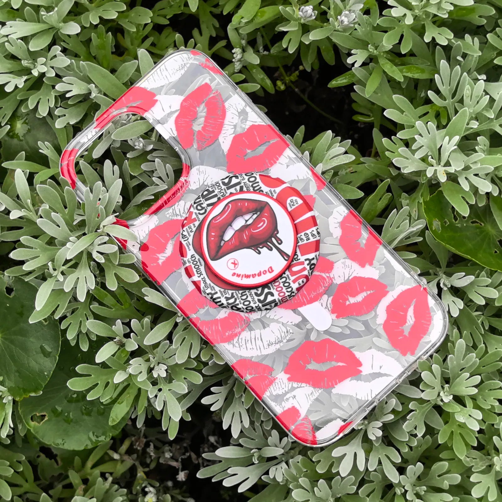 Lip Red Phone Case MagSafe Grip Set