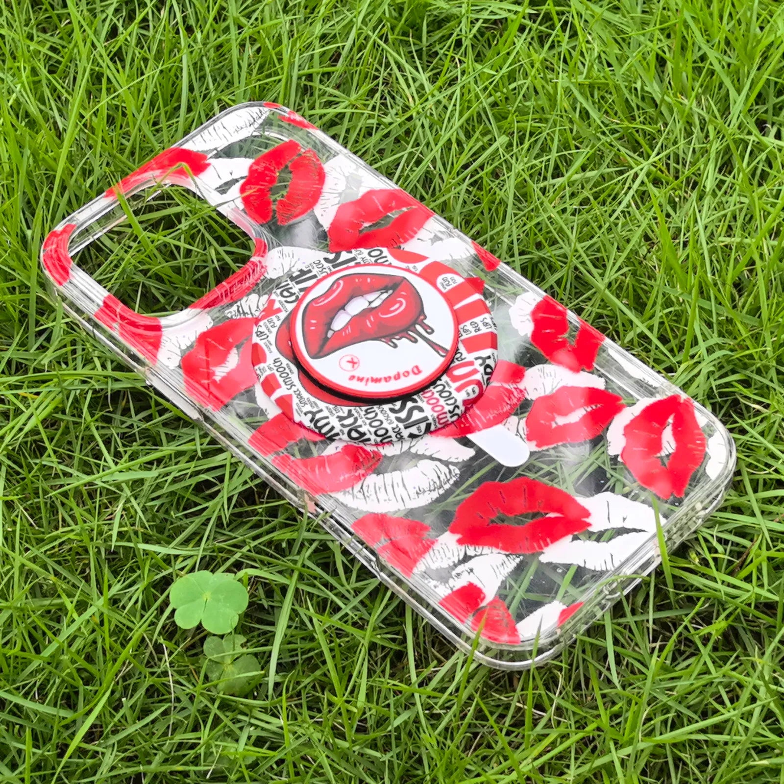 Lip Red Phone Case MagSafe Grip Set