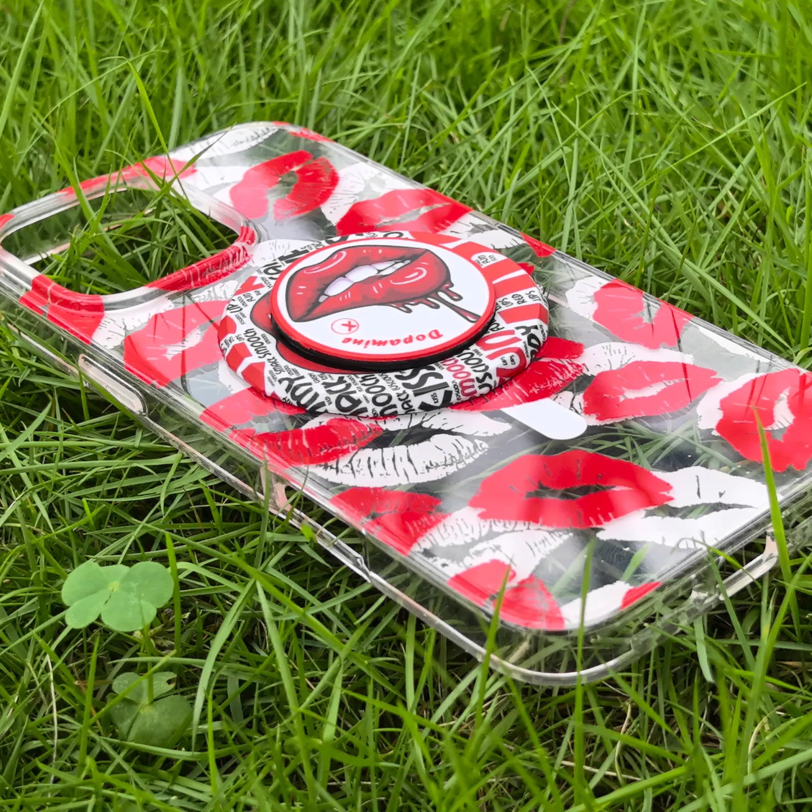 Lip Red Phone Case MagSafe Grip Set