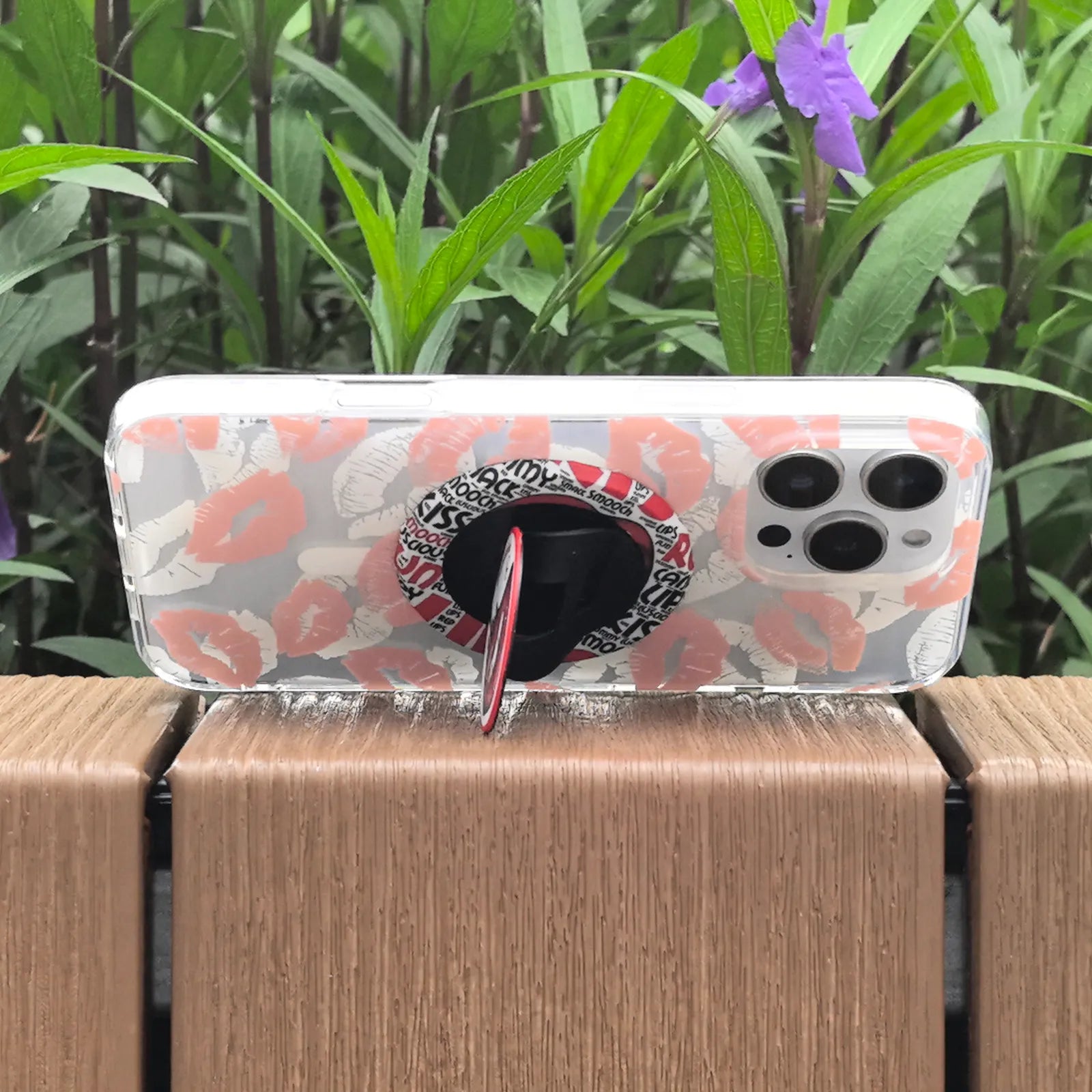 Lip Pink Phone Case MagSafe Grip Set