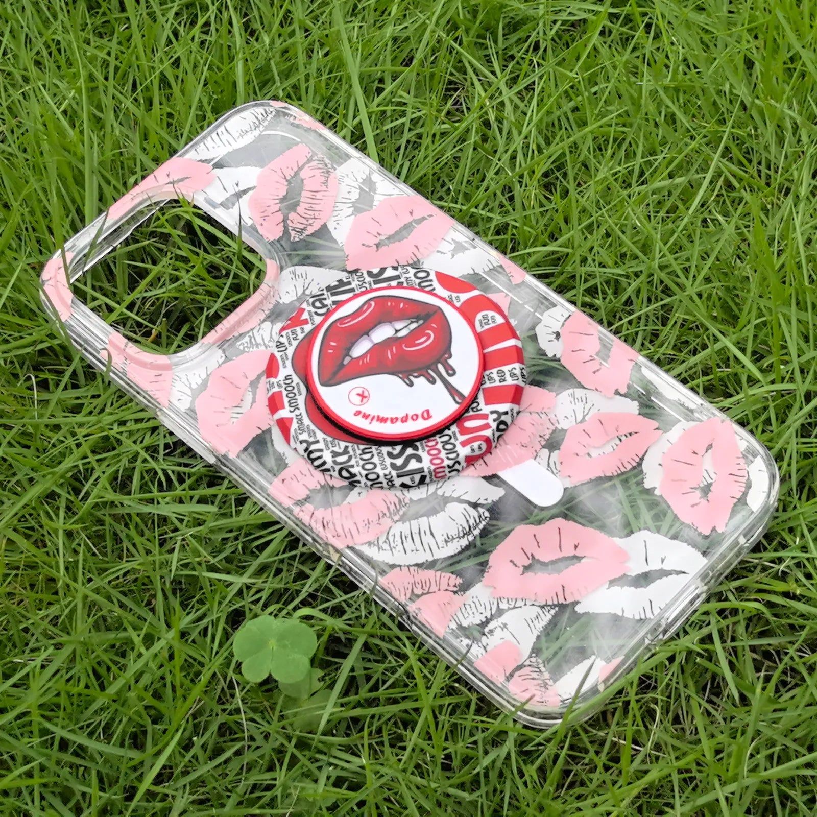 Lip Pink Phone Case MagSafe Grip Set