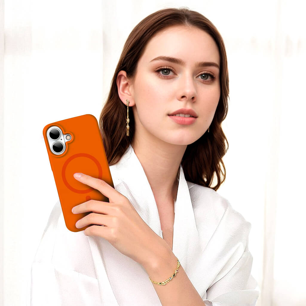 Orange Solid Color Phone Case