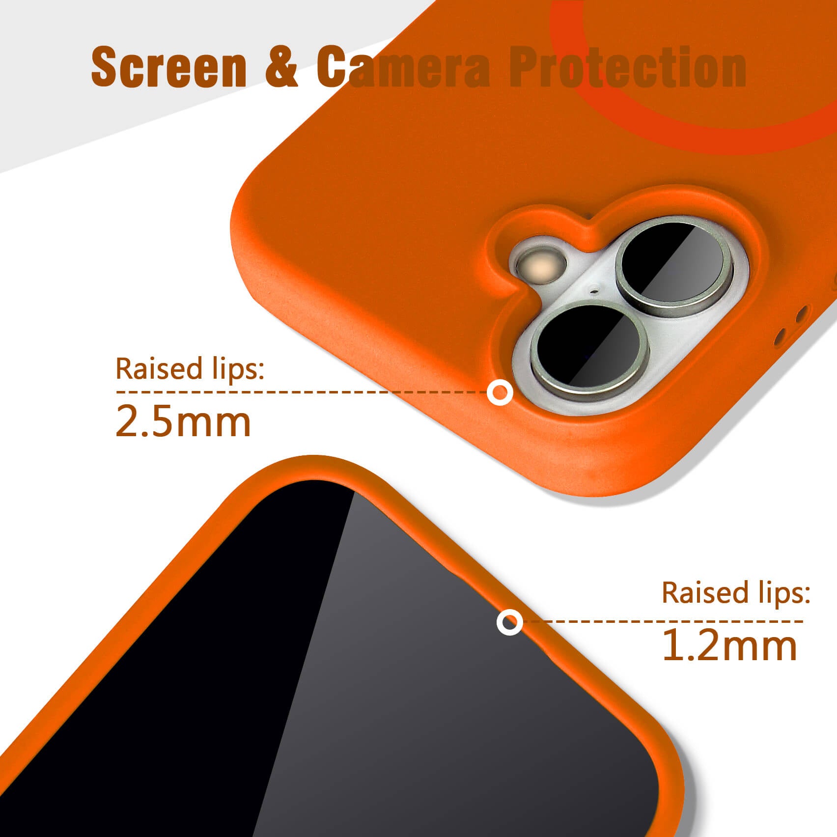 Orange Solid Color Phone Case
