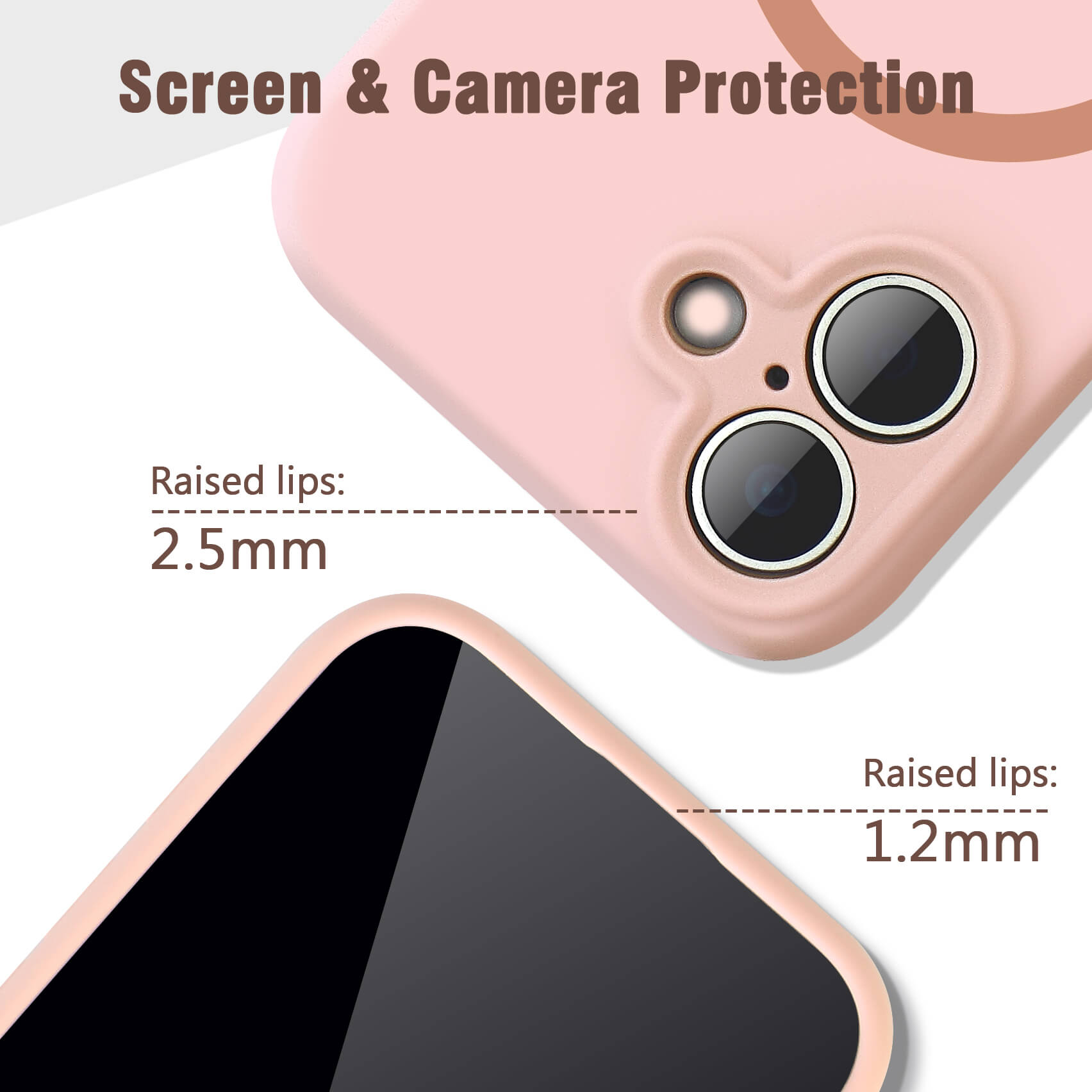 Light Pink Solid Color Full Cover Phone Case