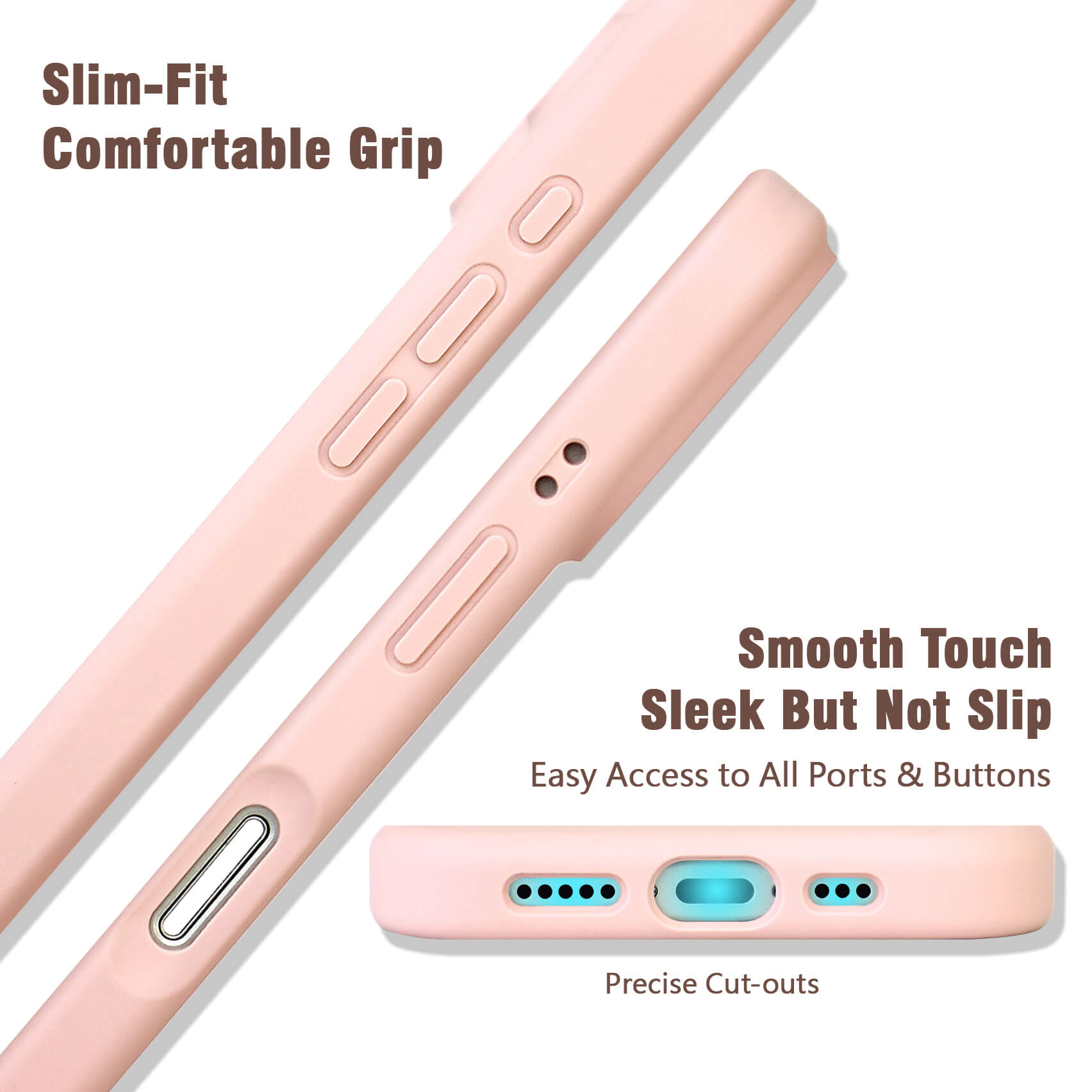 Light Pink Solid Color Phone Case