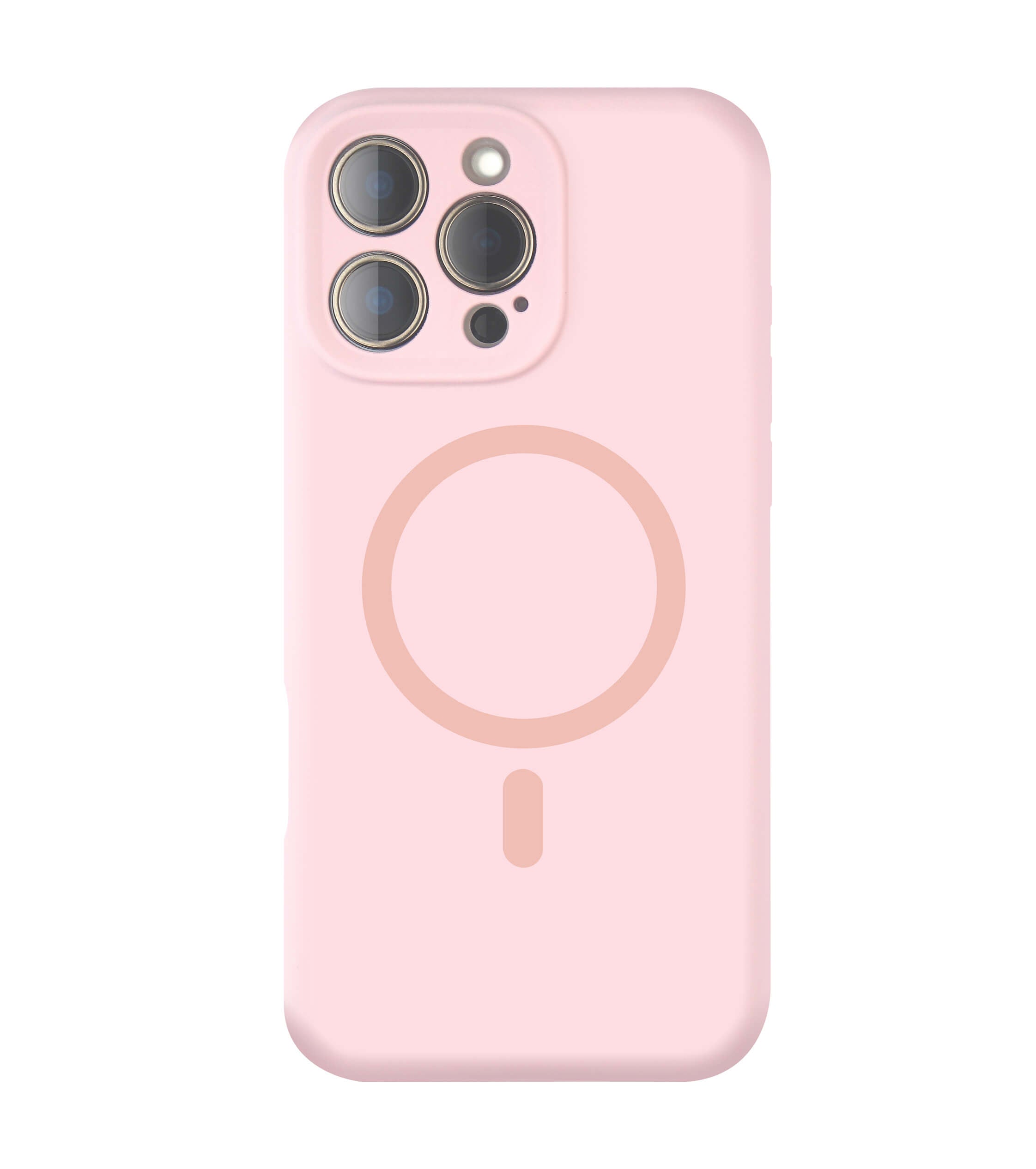 Light Pink Solid Color Full Cover Phone Case