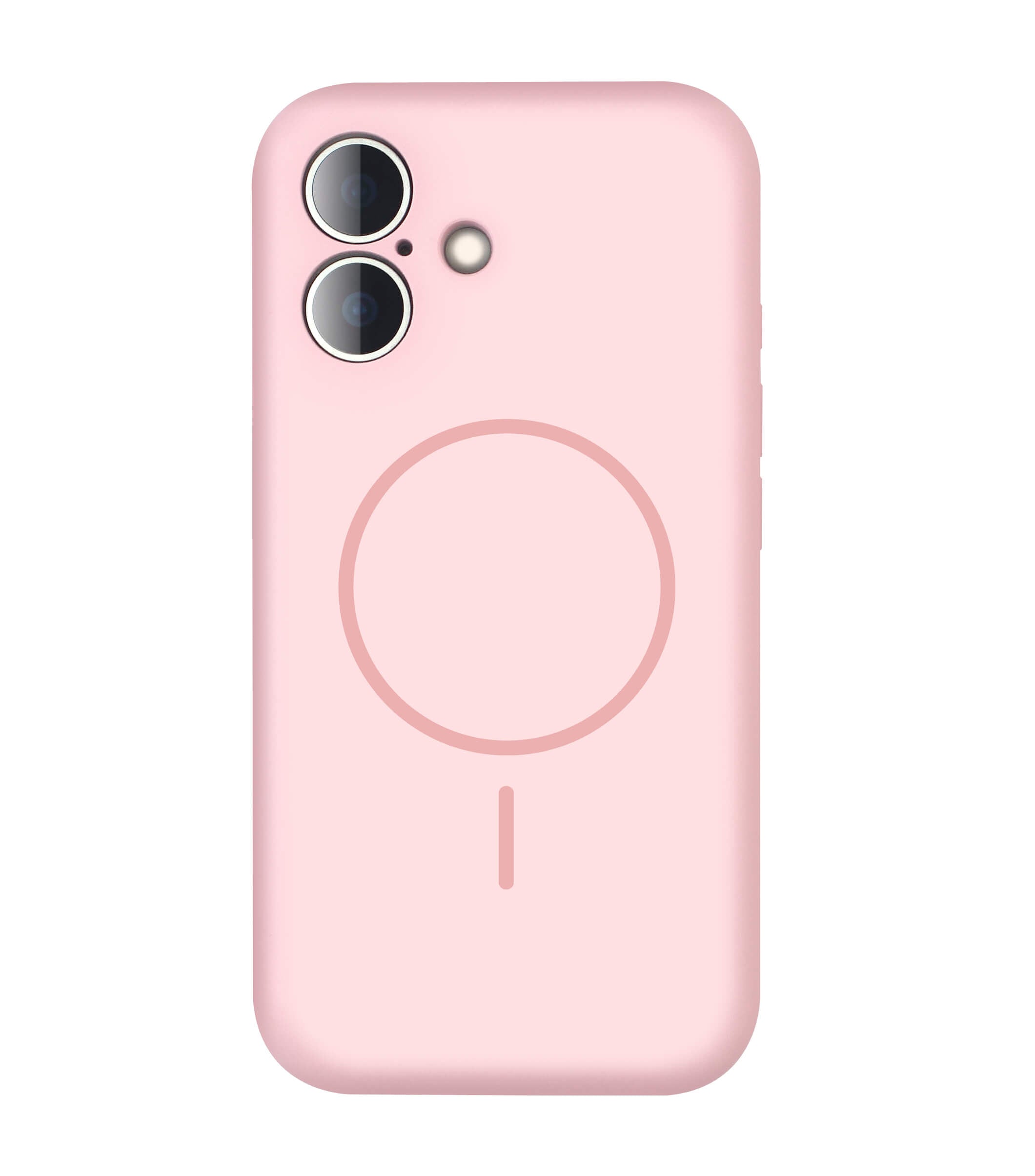 Pink Solid Color Compatible with Magsafe Phone Case